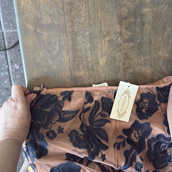 JoyFolie ALLURAH SKIRT IN CHARCOAL - Picture 10 of 15